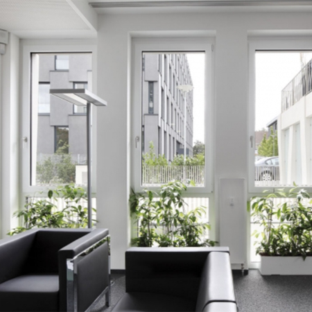ventana pvc fija y batiente blanco